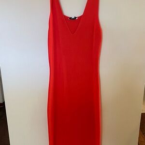 Elegant Red Sleeveless Dress